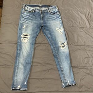 Girlfriend-style Silver Jeans